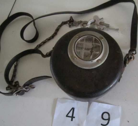 Simpley night watchman's clock & key